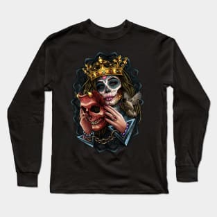 Beauty and the demon mask #2 Long Sleeve T-Shirt